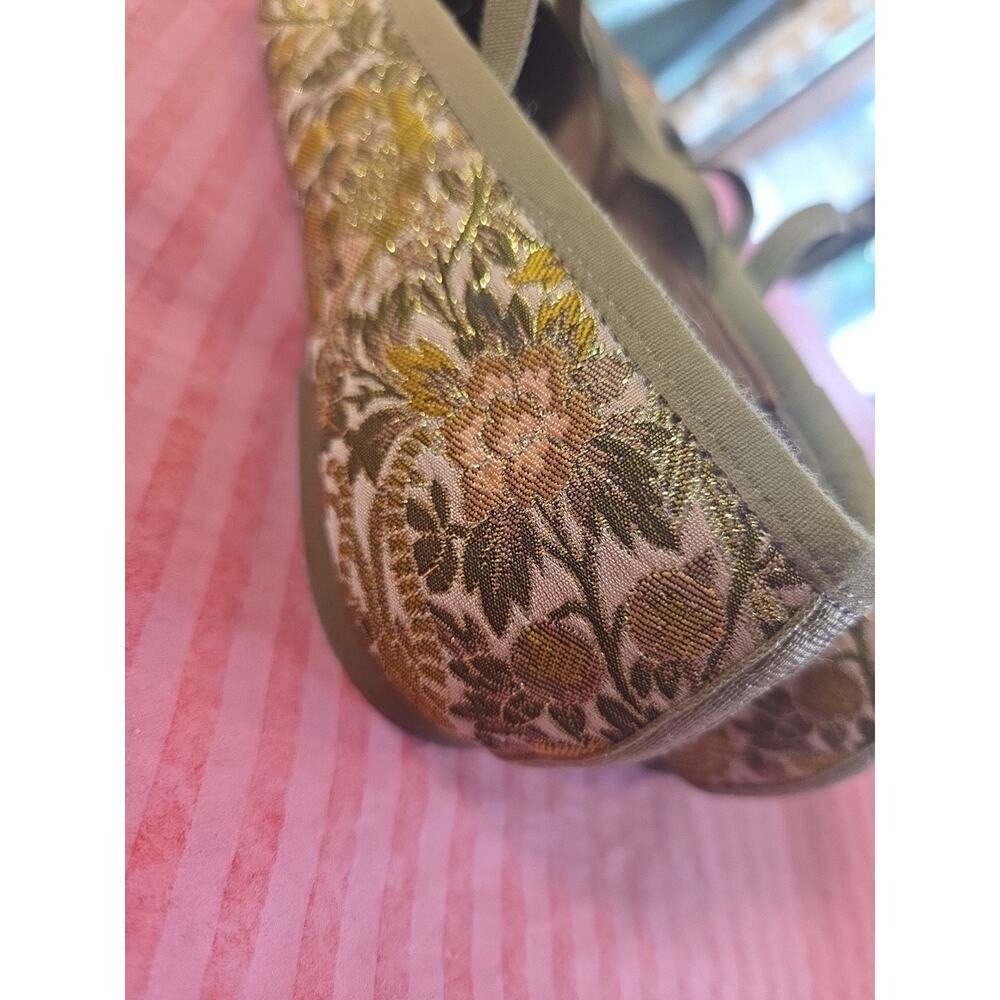 Copper Key Jacquard Flats Ballet Size 7 Tapestry Designed Angelena Lima - Picture 10 of 14